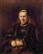 Rembrandt Peale Portrat einer sitzenden alten Frau oil painting on canvas